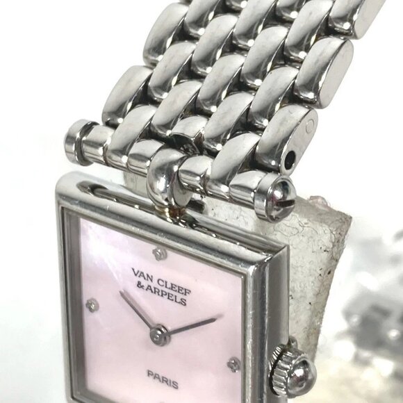 Van Cleef & Arpels 522642 Pink shell Classic Cale 4PDiamond Women\'s Wristwatch main image 6